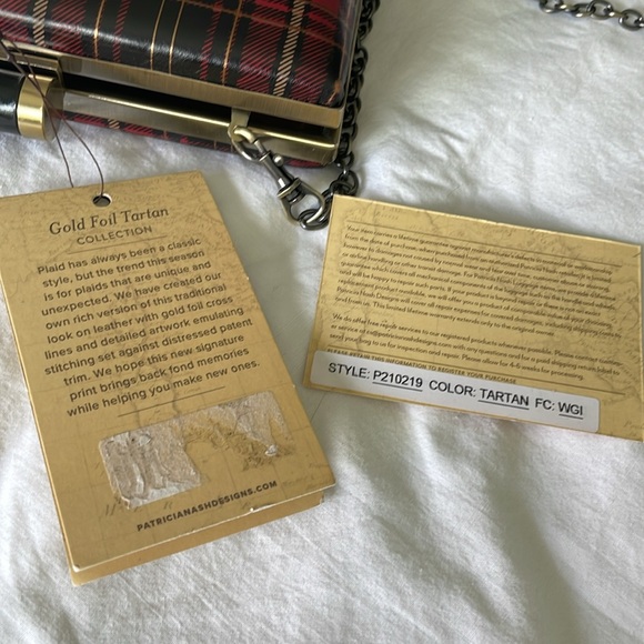 Patricia Nash Plaid Tartan Clutch with chain NWT - Picture 8 of 13